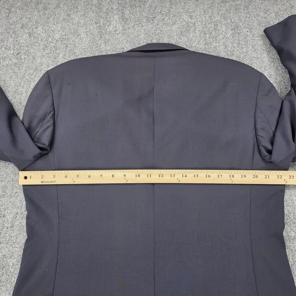 Brooks Brothers Blazer Mens 42L Blue Worsted Wool Two Button Suit Jacket USA